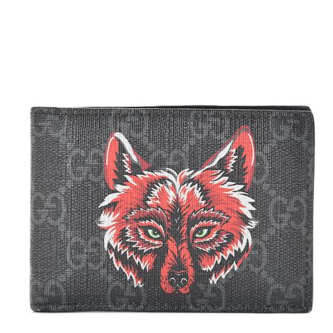 gucci fox wallet|Gucci zip wallet men's.